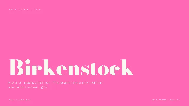 Birkenstock — open the teardown